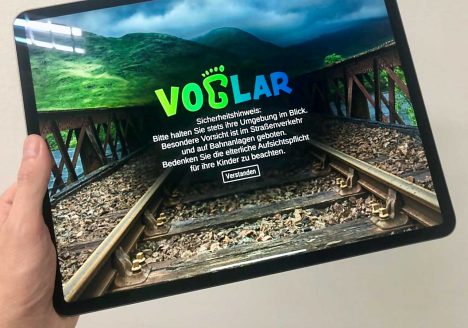 Voglar Startscreen iPad